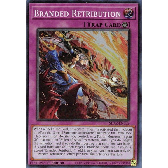 YuGiOh Structure Deck: Albaz Strike Super Rare Branded Retribution SDAZ-EN032