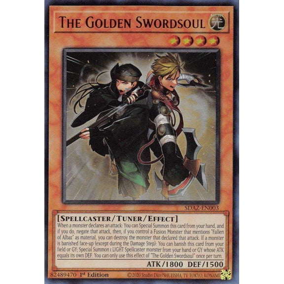 YuGiOh Structure Deck: Albaz Strike Ultra Rare The Golden Swordsoul SDAZ-EN003