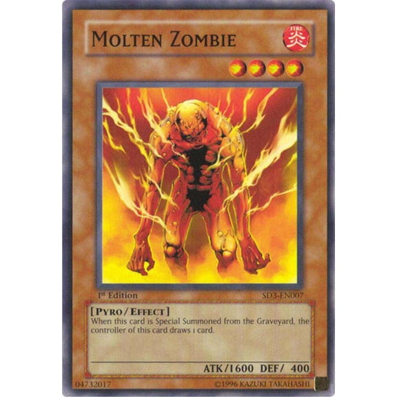 YuGiOh Structure Deck: Blaze of Destruction  Molten Zombie SD3-EN007