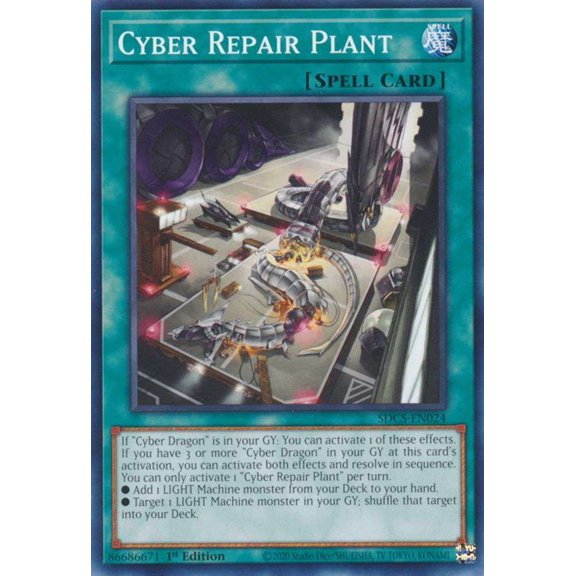YuGiOh Structure Deck: Cyber Strike Common Cyber Repair Plant SDCS-EN024
