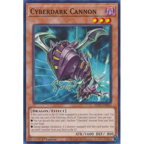 YuGiOh Structure Deck: Cyber Strike Common Cyberdark Cannon SDCS-EN016