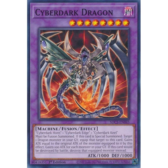 YuGiOh Structure Deck: Cyber Strike Common Cyberdark Dragon SDCS-EN045