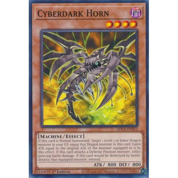 YuGiOh Structure Deck: Cyber Strike Common Cyberdark Horn SDCS-EN013