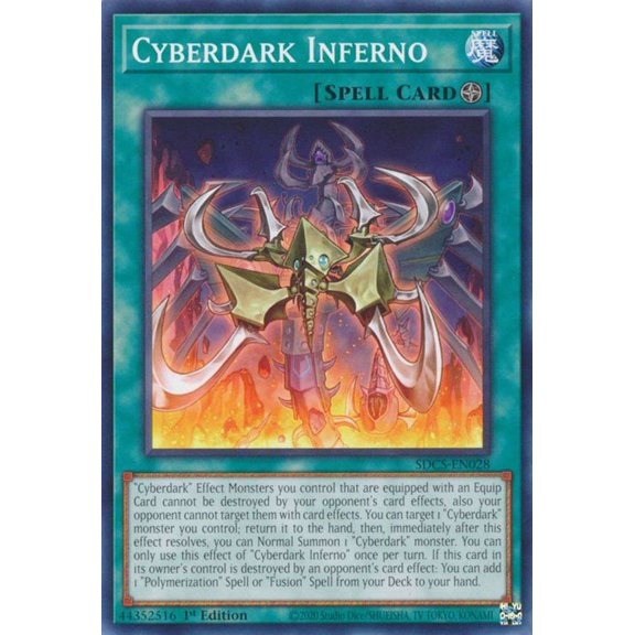 YuGiOh Structure Deck: Cyber Strike Common Cyberdark Inferno SDCS-EN028