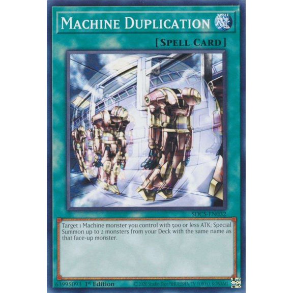 YuGiOh Structure Deck: Cyber Strike Common Machine Duplication SDCS-EN032