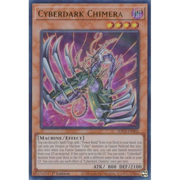YuGiOh Structure Deck: Cyber Strike Ultra Rare Cyberdark Chimera SDCS-EN002