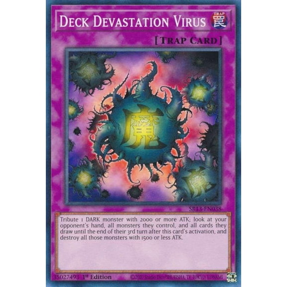 YuGiOh Structure Deck: Dark World Common Deck Devastation Virus SR13-EN038