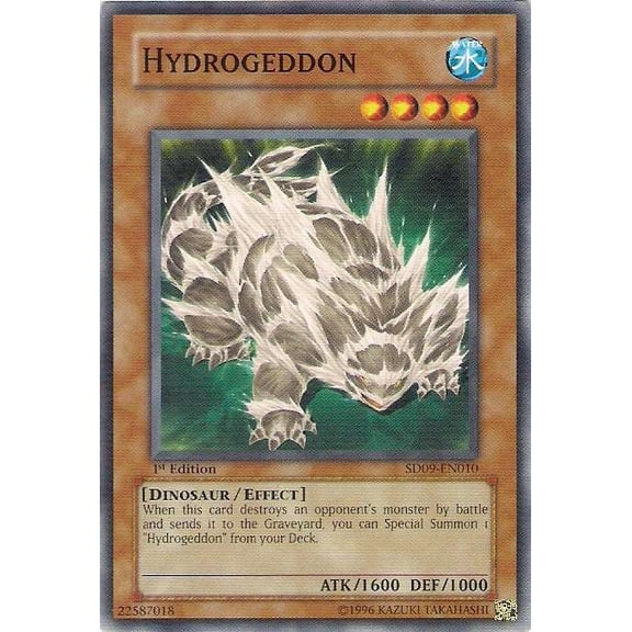 YuGiOh Structure Deck: Dinosaur's Rage Common Hydrogeddon SD09-EN010