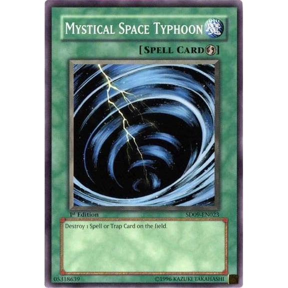 YuGiOh Structure Deck: Dinosaur's Rage Common Mystical Space Typhoon SD09-EN023