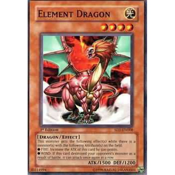 YuGiOh Structure Deck: Dragon's Roar    Element Dragon SD1-EN008