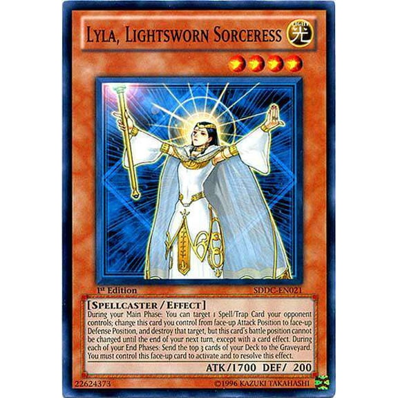 YuGiOh Structure Deck: Dragons Collide Common Lyla, Lightsworn Sorceress SDDC-EN021