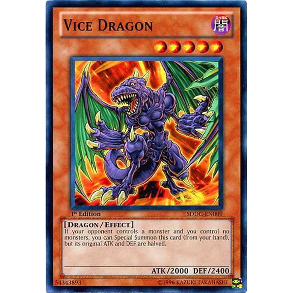 YuGiOh Structure Deck: Dragons Collide Common Vice Dragon SDDC-EN009