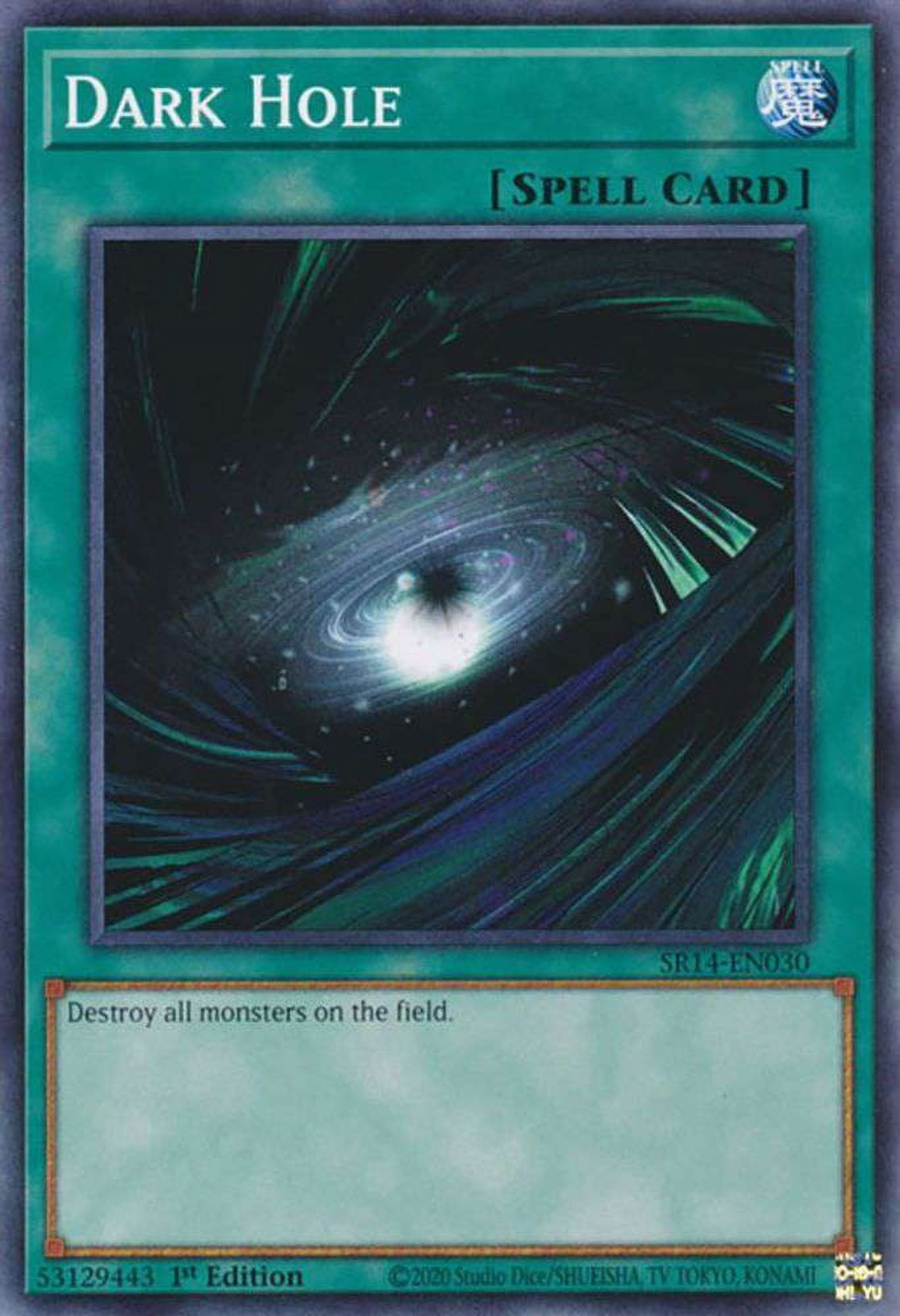 YuGiOh Structure Deck: Fire Kings Common Dark Hole SR14-EN030 - Walmart.com