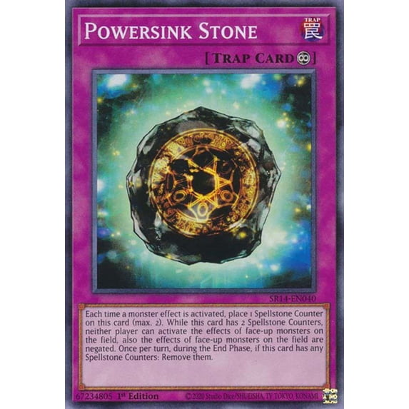 YuGiOh Structure Deck: Fire Kings Common Powersink Stone SR14-EN040
