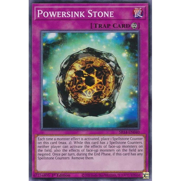 YuGiOh Structure Deck: Fire Kings Common Powersink Stone SR14-EN040 -  Walmart Business Supplies