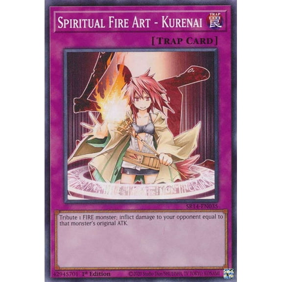 YuGiOh Structure Deck: Fire Kings Common Spiritual Fire Art - Kurenai SR14-EN035