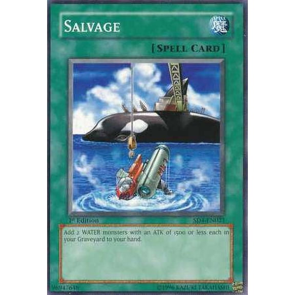 YuGiOh Structure Deck: Fury from the Deep Common Salvage SD4-EN023