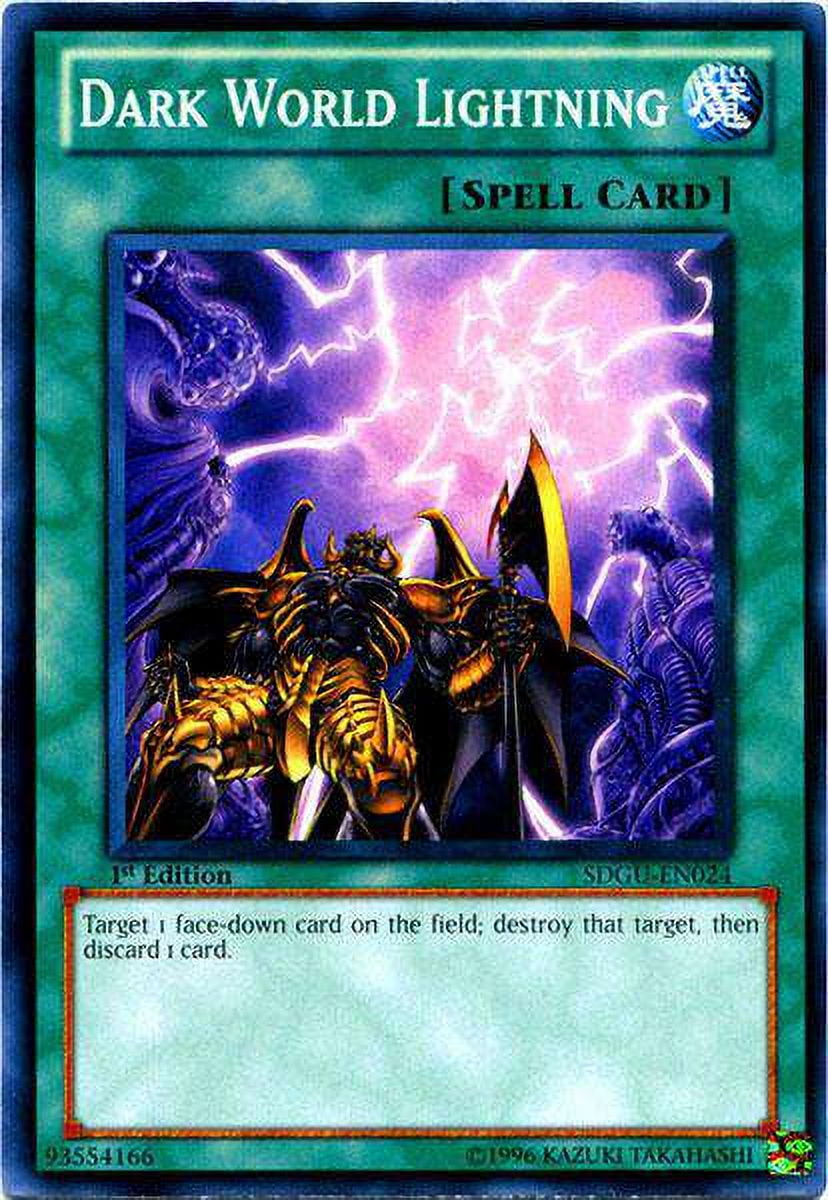 YuGiOh Structure Deck: Gates of the Underworld Common Dark World Lightning  SDGU-EN024 - Walmart.com