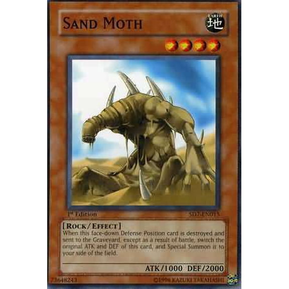 YuGiOh Structure Deck: Invincible Fortress Common Sand Moth SD7-EN015
