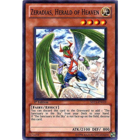 YuGiOh Structure Deck: Lost Sanctuary Common Zeradias, Herald of Heaven SDLS-EN019