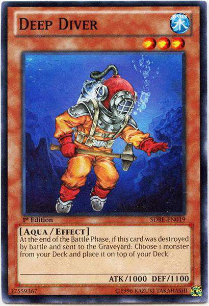YuGiOh Structure Deck: Realm of the Sea Emperor Common Deep Diver