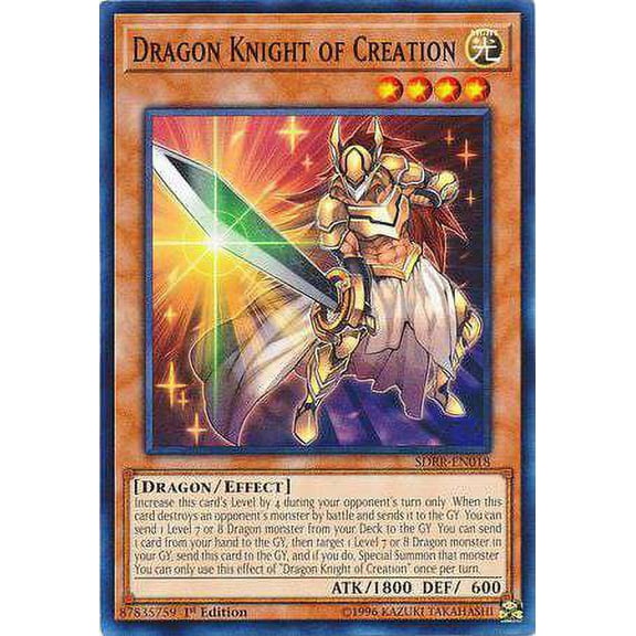 YuGiOh Structure Deck: Rokket Revolt Common Dragon Knight of Creation SDRR-EN018