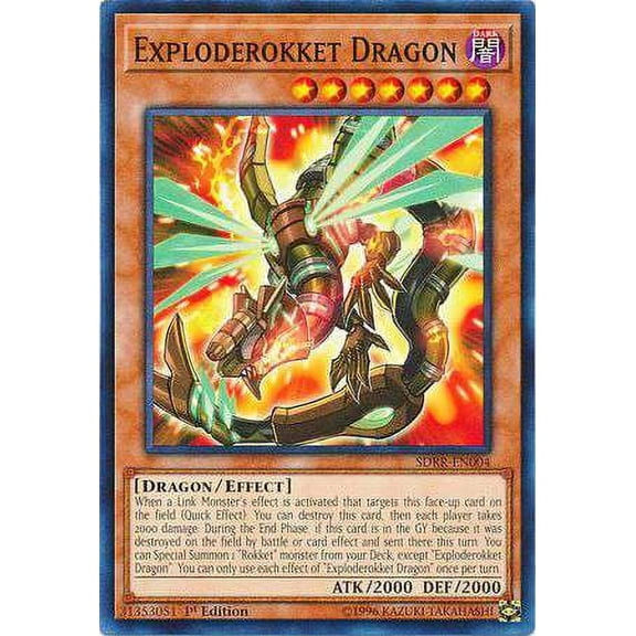 YuGiOh Structure Deck: Rokket Revolt Common Exploderokket Dragon SDRR-EN004