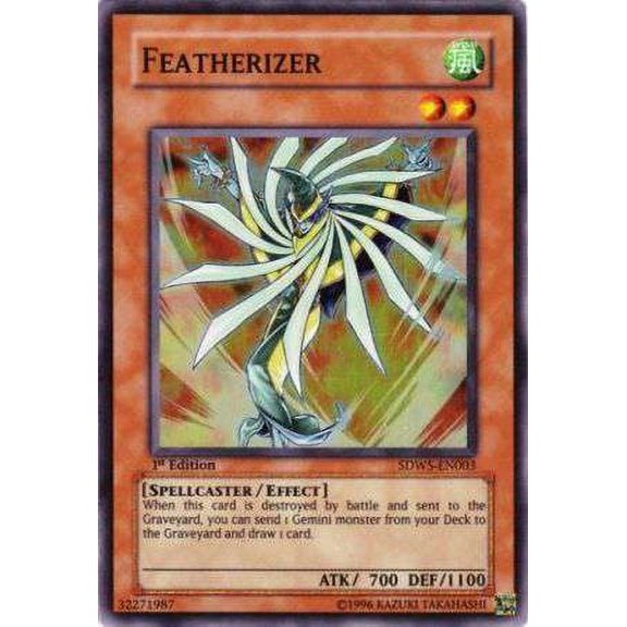 YuGiOh Structure Deck: Warriors' Strike Super Rare Featherizer SDWS-EN003
