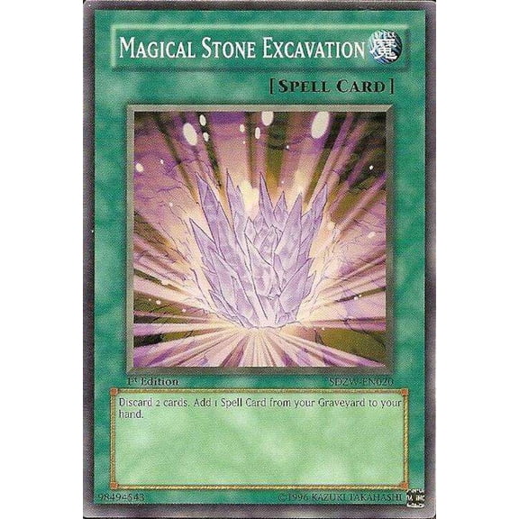 YuGiOh Structure Deck: Zombie World Common Magic Stone Excavation SDZW-EN020