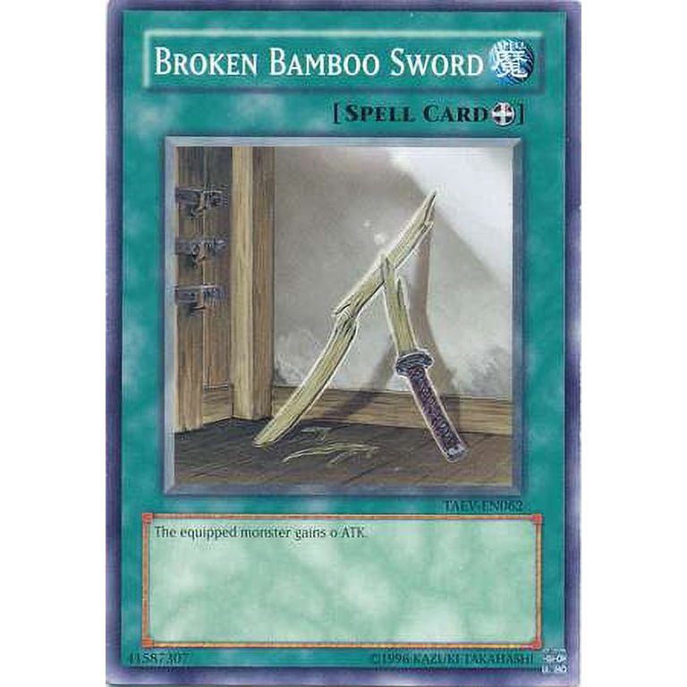 YuGiOh Tactical Evolution Common Broken Bamboo Sword TAEV-EN062 -  Walmart.com