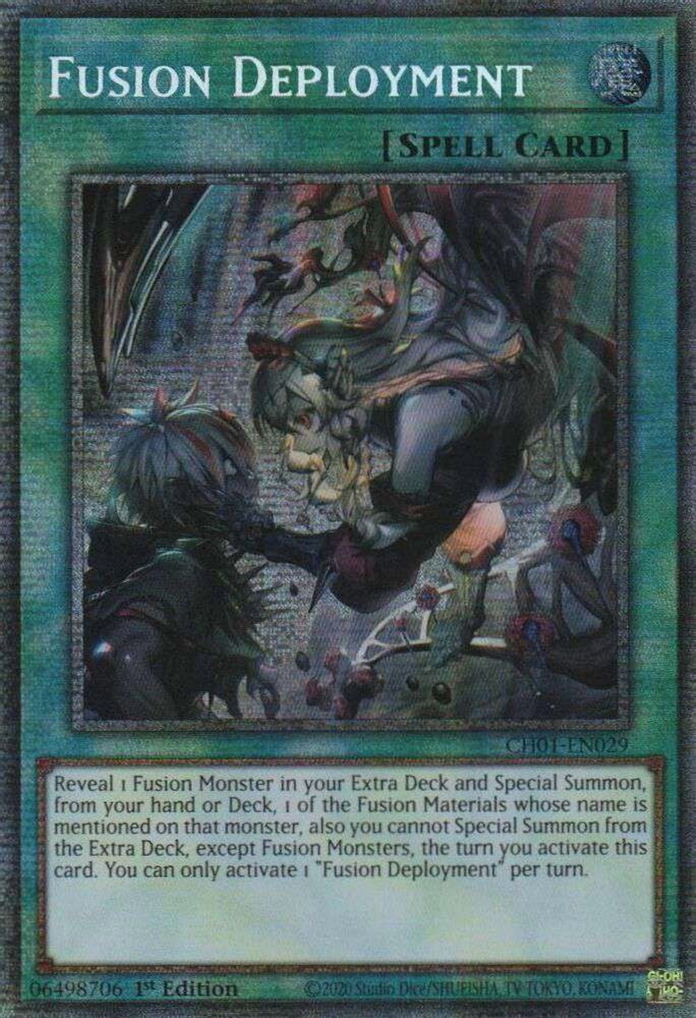 YuGiOh The Chronicles Deck: The Fallen &amp; The Virtuous Starlight Rare  Fusion Deployment CH01-EN029 [FOIL] - Walmart.com