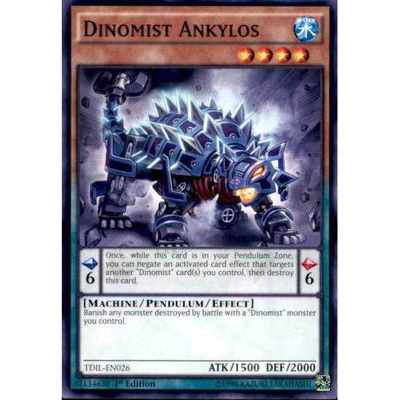 YuGiOh The Dark Illusion Common Dinomist Ankylos TDIL-EN026