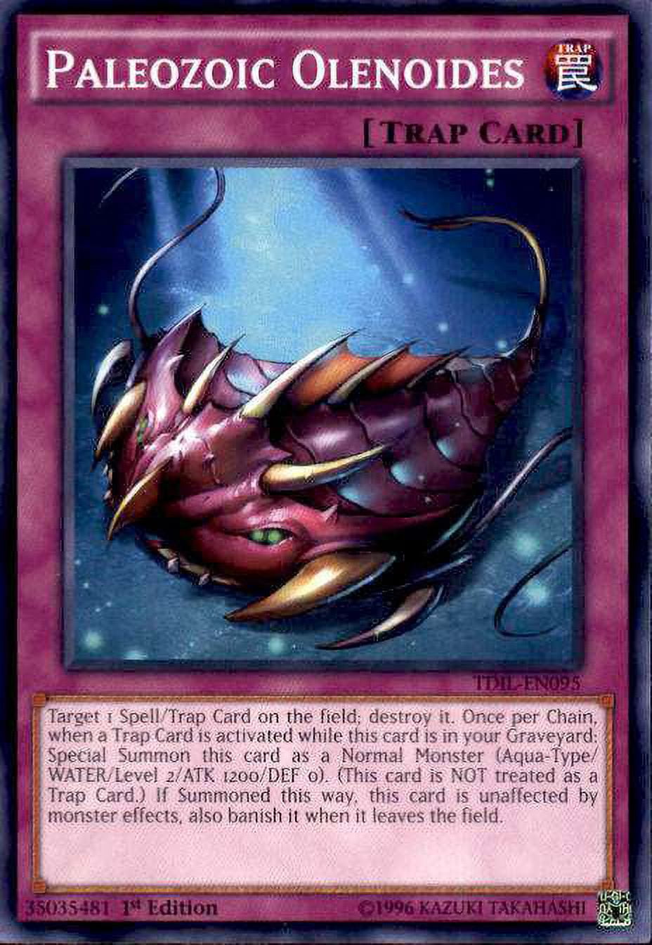 yugioh paleozoic cards YuGiOh The Dark Illusion Common Paleozoic Olenoides TDIL-EN095