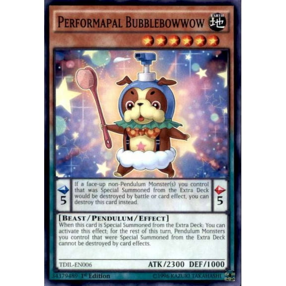 YuGiOh The Dark Illusion Common Performapal Bubblebowwow TDIL-EN006