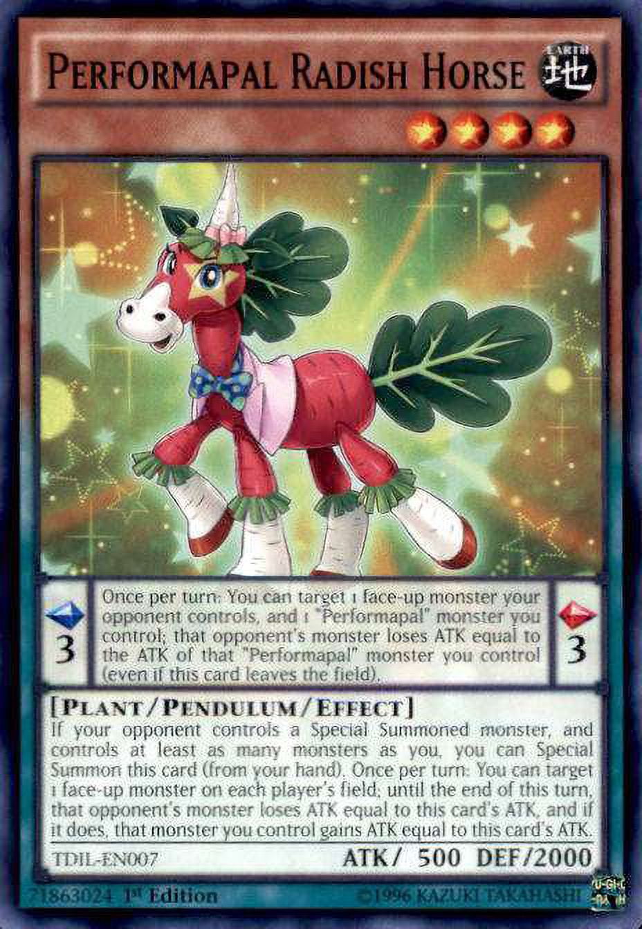 YuGiOh The Dark Illusion Common Performapal Radish Horse TDIL-EN007 - Walmart.com YuGiOh The Dark Illusion Common Performapal Radish Horse TDIL-EN007 - Walmart.com