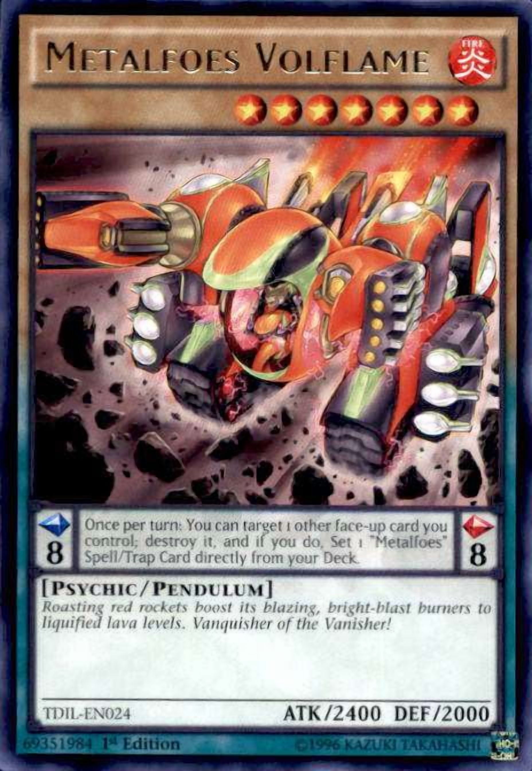 YuGiOh The Dark Illusion Rare Metalfoes Volflame TDIL-EN024 - Walmart.com YuGiOh The Dark Illusion Rare Metalfoes Volflame TDIL-EN024 - Walmart.com