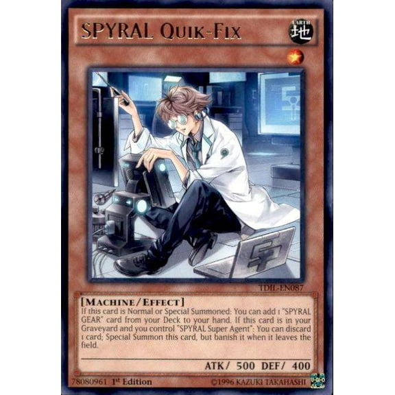 YuGiOh The Dark Illusion Rare SPYRAL Quik-Fix TDIL-EN087