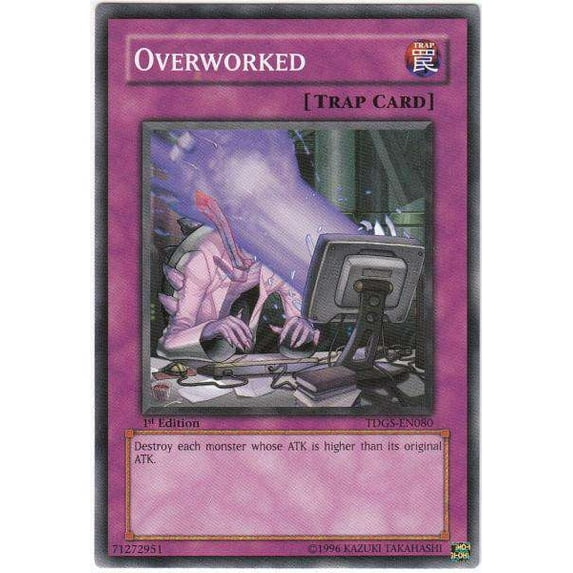 YuGiOh The Duelist Genesis Common Overworked TDGS-EN080