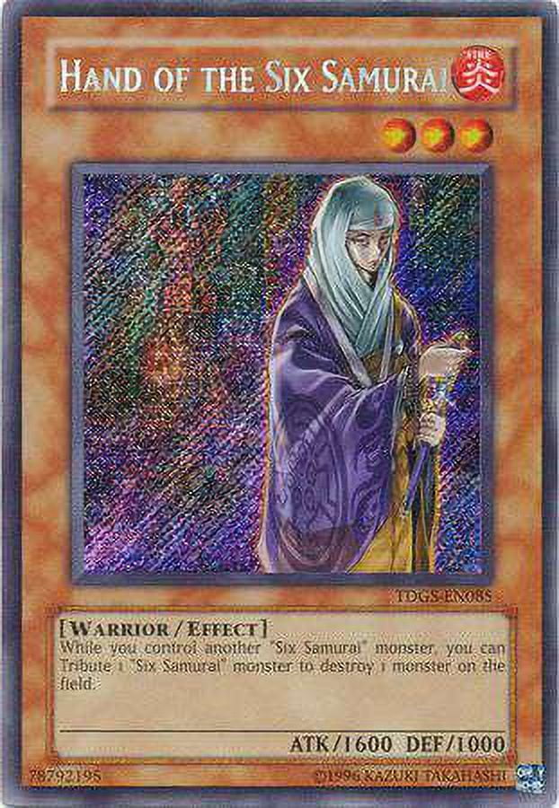 YuGiOh The Duelist Genesis Secret Rare Hand of the Six Samurai TDGS-EN085