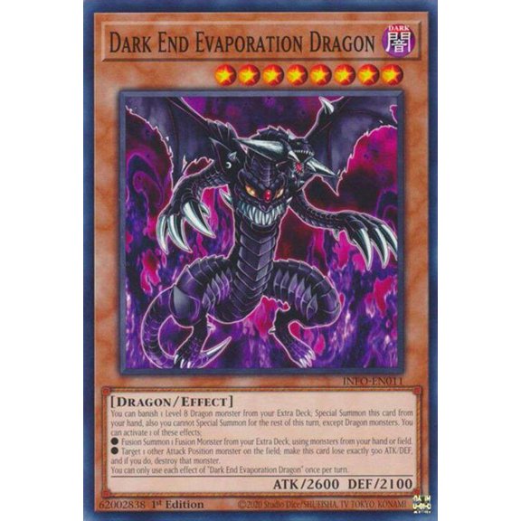 YuGiOh The Infinite Forbidden Common Dark End Evaporation Dragon INFO-EN011