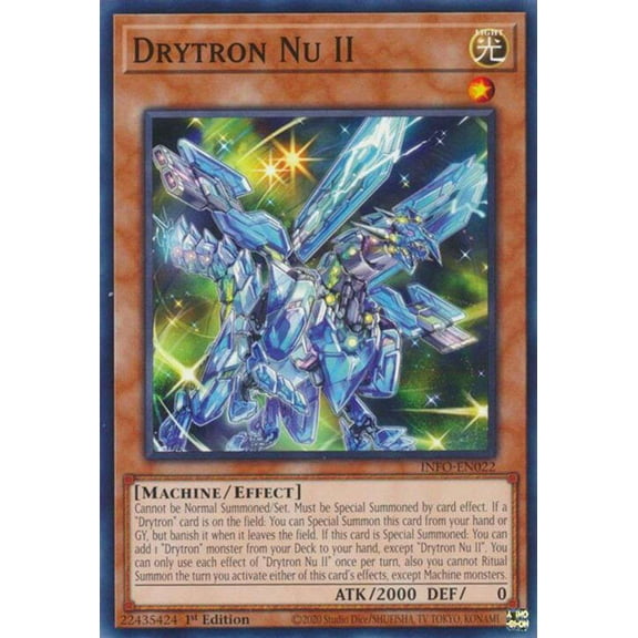 YuGiOh The Infinite Forbidden Common Drytron Nu II INFO-EN022