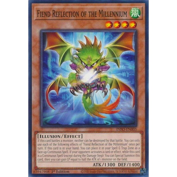 YuGiOh The Infinite Forbidden Common Fiend Reflection of the Millennium INFO-EN005