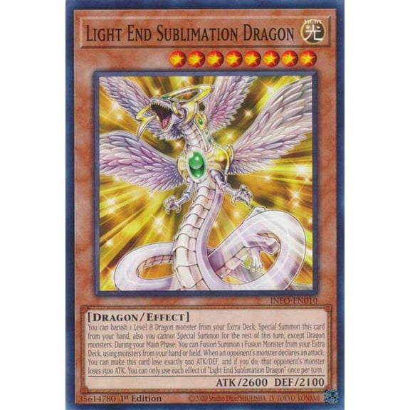 YuGiOh The Infinite Forbidden Common Light End Sublimation Dragon INFO-EN010