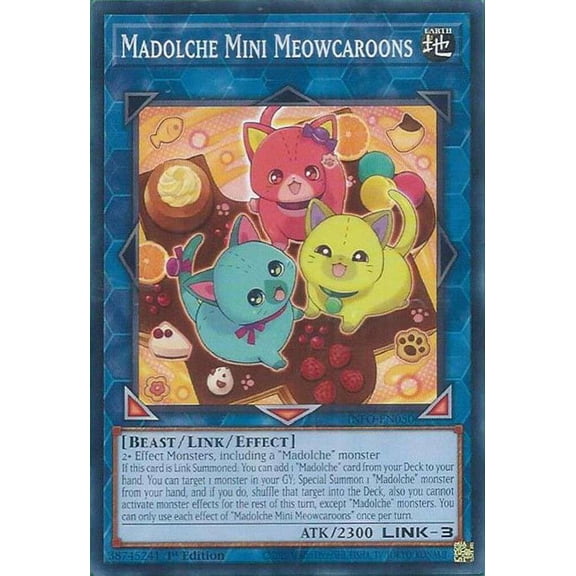 YuGiOh The Infinite Forbidden Common Madolche Mini Meowcaroons INFO-EN050