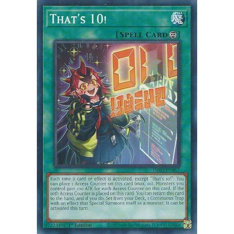YuGiOh The Infinite Forbidden Common That's 10! INFO-EN067 - Walmart.com
