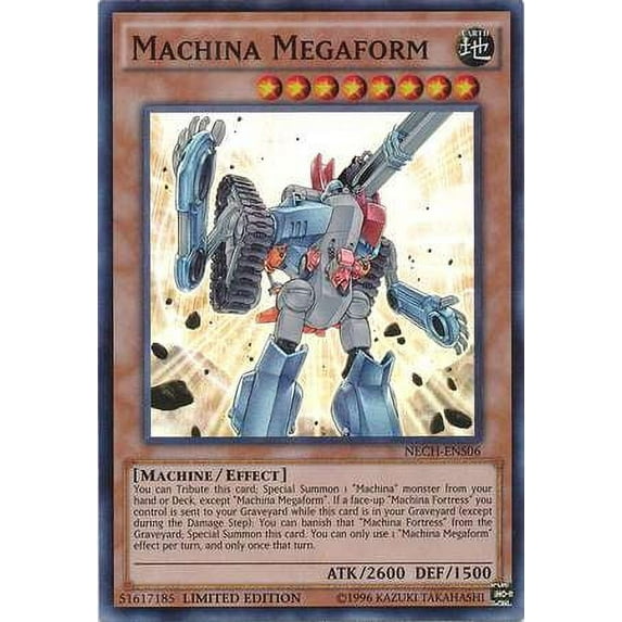 YuGiOh The New Challengers Super Rare Machina Megaform NECH-ENS06