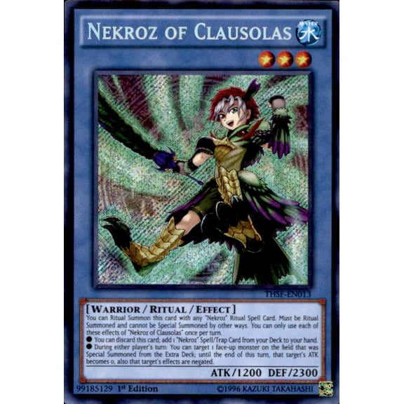 YuGiOh The Secret Forces Secret Rare Nekroz of Clausolas THSF-EN013