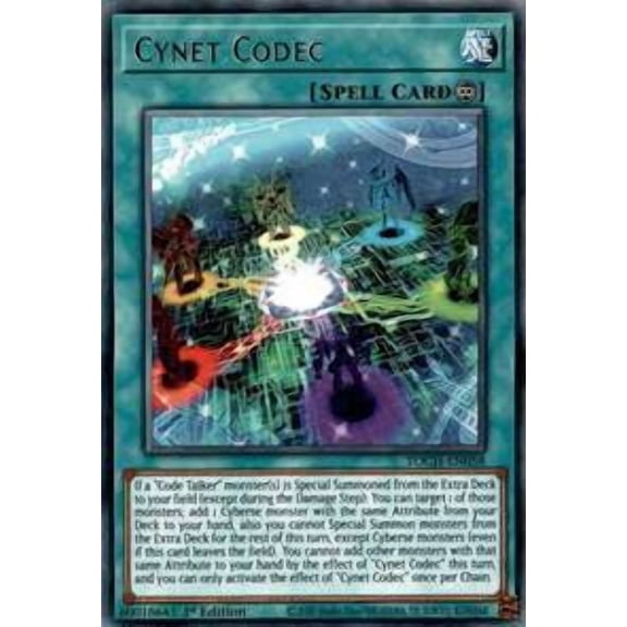 YuGiOh Toon Chaos Rare Cynet Codec TOCH-EN058