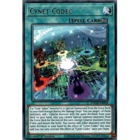 YuGiOh Toon Chaos Rare Cynet Codec TOCH-EN058