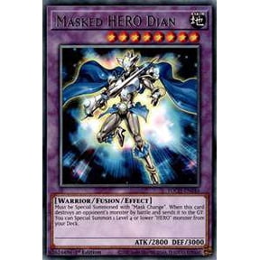 YuGiOh Toon Chaos Rare Masked HERO Dian TOCH-EN046